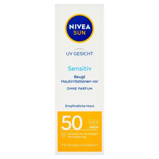 Nivea - Sun cream for sensitive skin Sensitive SPF 50 (Sun Allergy Protection) 50 ml