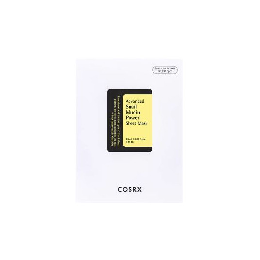 COSRX - Skin mask Advanced Snail Mucin Power Essence (Sheet Mask) 10 x 25 ml