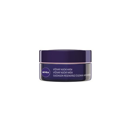 Nivea Nourishing Regenerating Night Cream for Dry and Sensitive Skin 50 ml Aqua Effect, 50ml
