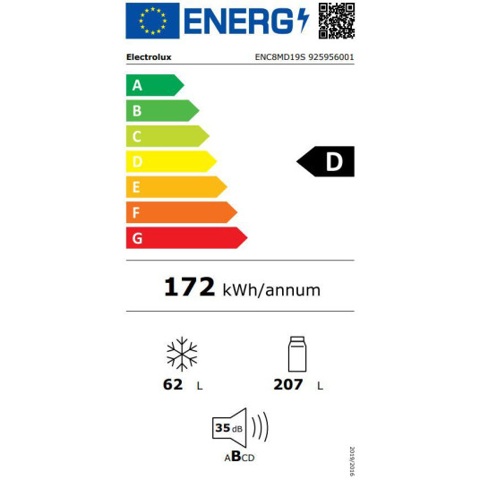 Sisäänrakennettu jääkaappi Electrolux ENC8MD19S