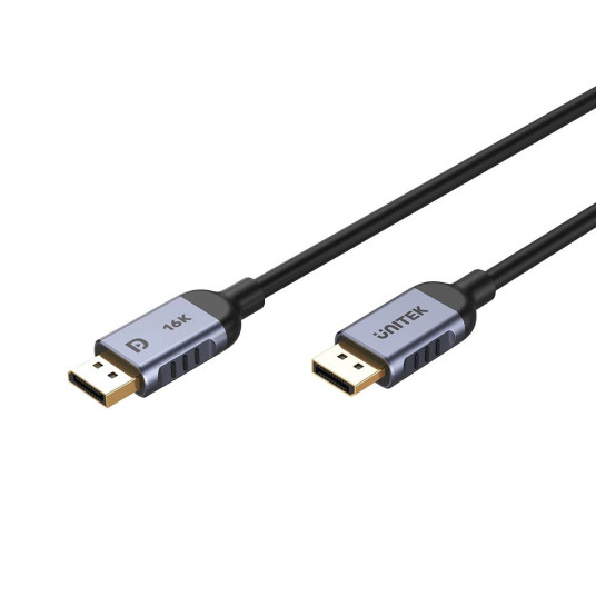 UNITEK C1626GY01-1M DisplayPort 2.1 -kaapeli Musta