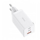 Laturi Baseus GaN5 Pro 2xUSB-C + USB, 65W (white)