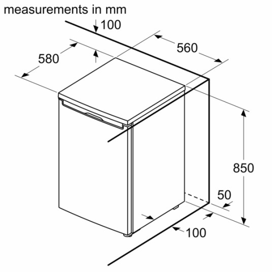 Bosch KTR15NWEB Jääkaappi, vapaasti seisova, ruokakomero, korkeus 85 cm, E, jääkaappi 134 L, valkoinen