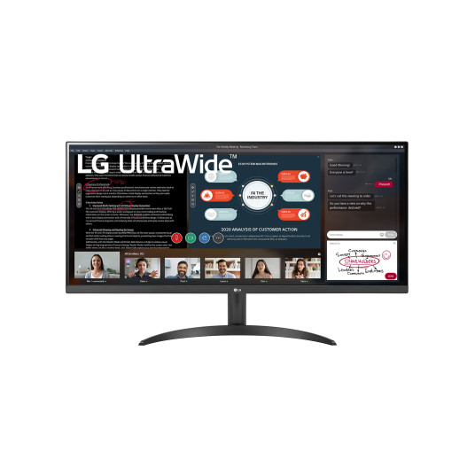 LG-näyttö 34WP500-B.BEU 34", IPS, UW FHD, 2560 x 1080, 21:9, 5 ms, 250 cd/m², HDMI-porttien määrä 2, 75 Hz