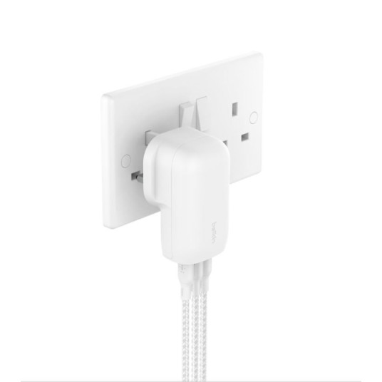 BOOSTCHARGE Laturi 67W USB-Cx3 PPS Valkoinen