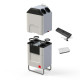 Zehnder lämpötilan säätölaite ComfoClime 36 ja ENTALPINIO rekuperaattori ComfoAir Q 600 ERV ST KIT LAN-moduulilla ja lämmitys ten 471420020 + 471502115 + 655011100 + 400502007