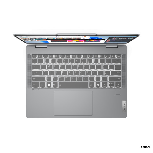 Kannettava tietokone Lenovo IdeaPad 5 2-in-1 14AHP9, AI-Powered PC, AMD Ryzen 5 8645HS, 14 1920 x 1200 Touch, Windows 11 Home, 16GB, 512GB SSD, Luna Grey, AMD Radeon 760M, 83DR0071LT