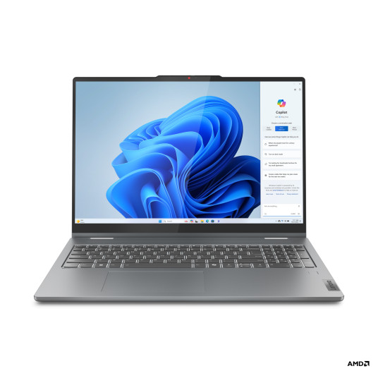 Kannettava tietokone Lenovo IdeaPad 5 2-in-1 16AHP9, AI-Powered PC, Ryzen 5 8645HS, 16 2048x1280, Windows 11 Home, 16GB, 512GB SSD, Luna Grey, AMD Radeon 760M, 83DS004RLT