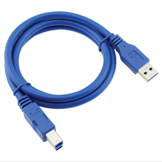 RoGer USB 3.0 A-liitin AM-BM tulostinkaapeli 1,5 m sininen