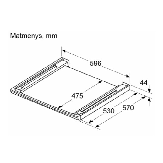 Liitäntäkehys BOSCH WTZ27500