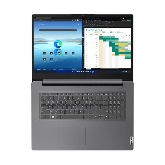 Kannettava tietokone Lenovo V17 G4 IRU i5-13420H 17.3" FHD AG 300nit IPS 16GB SSD512 Intel IrisXe Cam720p FPR 45Wh W11Pro Iron Grey 3Y OnSite