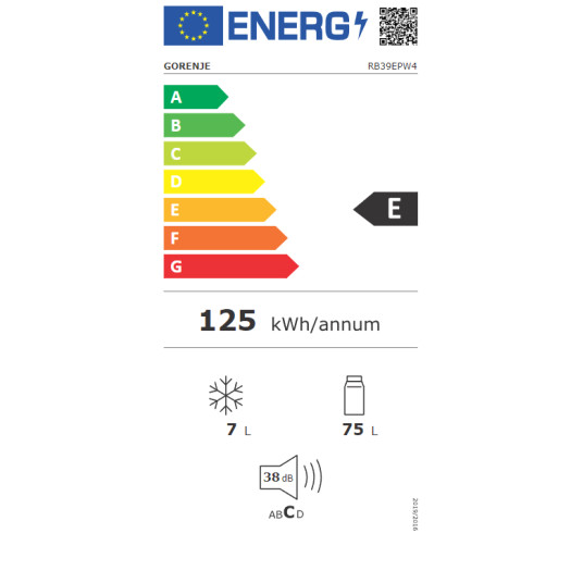 Jääkaappi GORENJE RB39EPW4