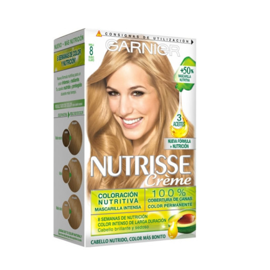 Garnier Nutrisse Creme Nourishing Color 8 Clair Blonde