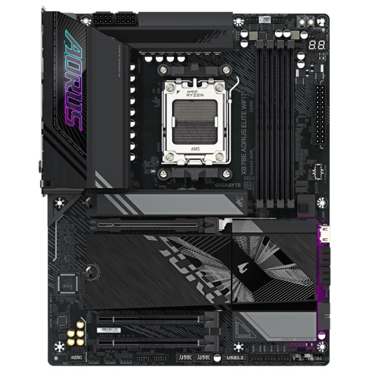 GIGABYTE X870E A ELITE WIFI7 -emolevy AMD X870E AM5-asennussarja ATX