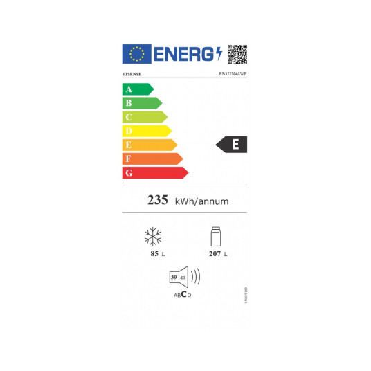 Jääkaappi Hisense RB372N4AWE