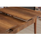 Extendable Dining Table, Barok, Walnut, 100% MELAMINE COATED PARTICLE BOARD