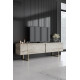 TV Stand, Luxe, Travertine Gold, 100% MELAMINE COATED PARTICLE BOARD