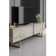 TV Stand, Luxe, Travertine Gold, 100% MELAMINE COATED PARTICLE BOARD
