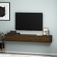 TV Stand, Terra, Walnut, 100% MELAMINE COATED PARTICLE BOARD