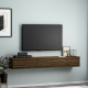 TV Stand, Terra, Walnut, 100% MELAMINE COATED PARTICLE BOARD
