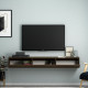 TV Stand, Terra, Walnut, 100% MELAMINE COATED PARTICLE BOARD