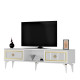 TV Stand, Nil, White Gold, 100% MELAMINE COATED PARTICLE BOARD