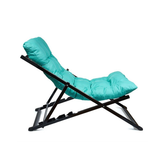 Sunlounger, Sunbed, Turquoise, 100% METAL