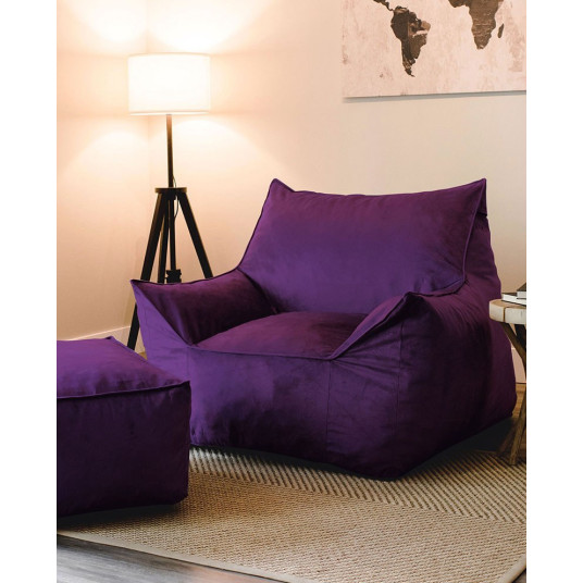 Pouffe, Cinema, Purple, 100% HIGH DENSITY RECYCLED STYROFOAM