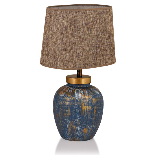 Table Lamp, TM167, Blue Brown, METAL BODY