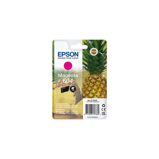 EPSON PINEAPPLE SINGLEPACK MAGENTA 604 MUSTE