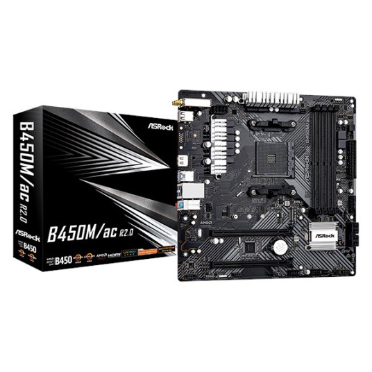 Asrock-emolevy B450M/AC R2.0