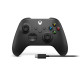 Langaton Microsoft Xbox -ohjain + USB-C-kaapeli musta peliohjain Analoginen / digitaalinen PC, Xbox One, Xbox One S, Xbox One X, Xbox Series S, Xbox Series X