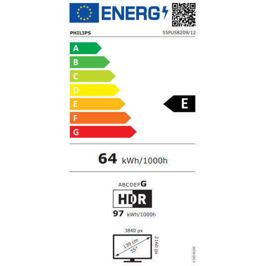 Televisio Philips 55PUS8209/12 QLED 55" Smart