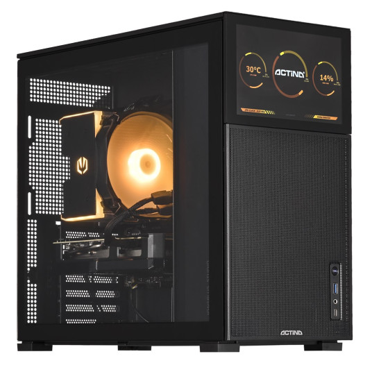 Actina 5901443401643 PC AMD Ryzen™ 7 5800X 32 GB DDR4-SDRAM 1 TB SSD AMD Radeon RX 7700 XT "Midi Tower" Musta