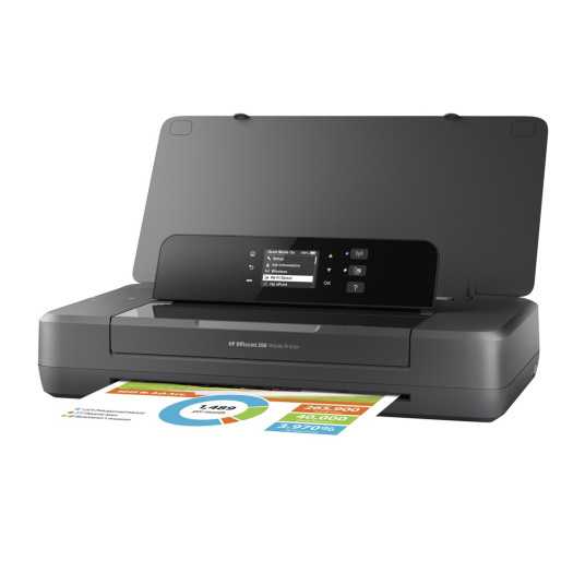 HP Officejet 200 -mobiilitulostin, tulostus, tulostus etuosan USB-liitännällä