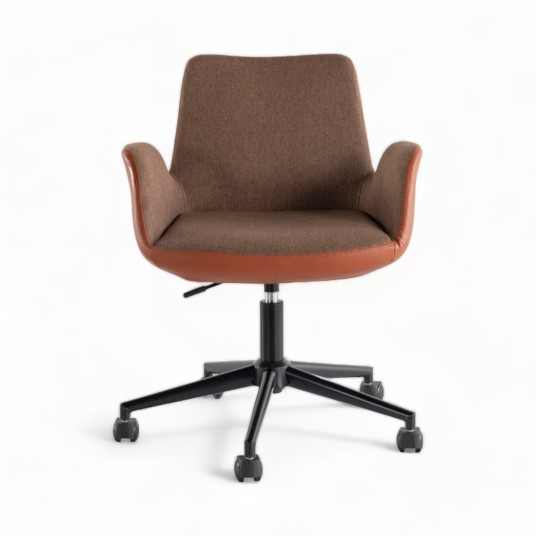 Office Chair, Dora, Brown Tan, Upholstery: 100% POLYESTER