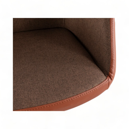 Office Chair, Dora, Brown Tan, Upholstery: 100% POLYESTER