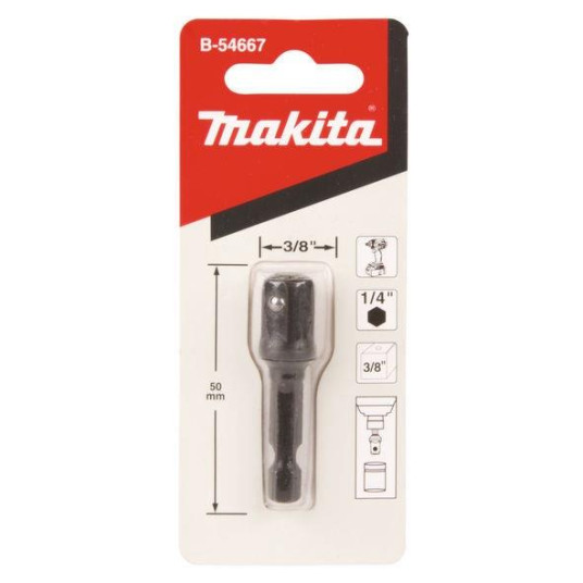 Ruuvinvääntimen sovitin Makita B-54667, 1/4" - 3/8"