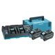 MAKITA POWER SUPPLY KIT 40V 2x5.0Ah XGT (BL4050Fx2+DC40RB)