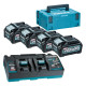 MAKITA VIRTALÄHDEKOKONAISUUS 40V 4x4.0Ah XGT (BL4040x4+DC40RB) (UN3480)