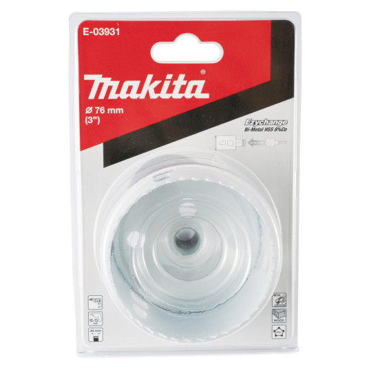 MAKITA REIKÄSAHA BIM HSS-Co 8% 76mm EZYCHANGE METALLI, TERÄS, ALU, PUU, PVC