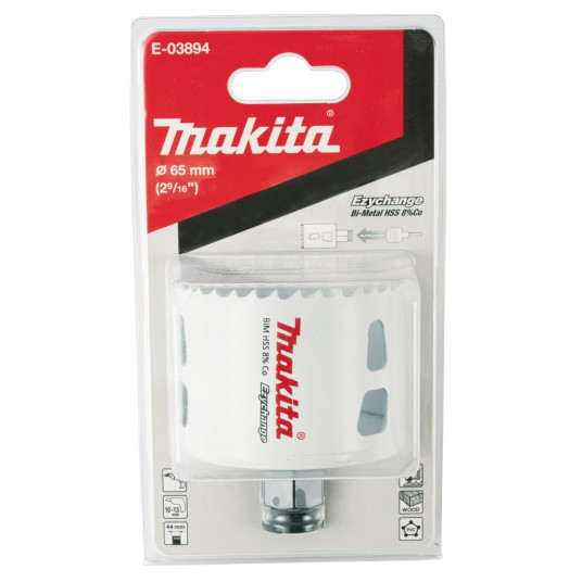 MAKITA REIKÄSAHA BIM HSS-Co 8% 65mm EZYCHANGE METALLI, TERÄS, ALU, PUU, PVC