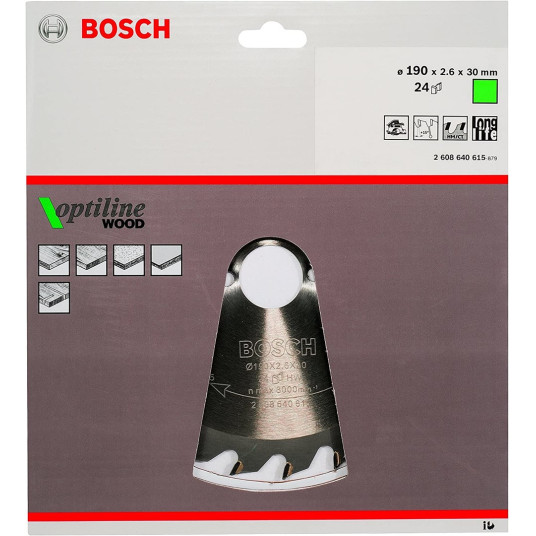 Bosch 2608640615 pyörösahanterä 19 cm 1 kpl 1kpl