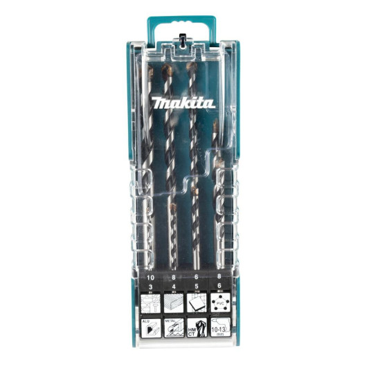 MAKITA UNIVERSAL DRILL BIT SET HM/CT 8kpl.