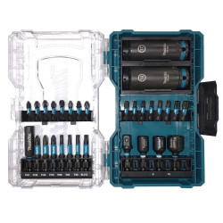 MAKITA SCREWDRIVER BIT SET. WITH HANDLE 30pcs. IMPACT BLACK