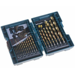 MAKITA ZEST. DRILL. TITANIUM HSS-G TIN 19kpl.