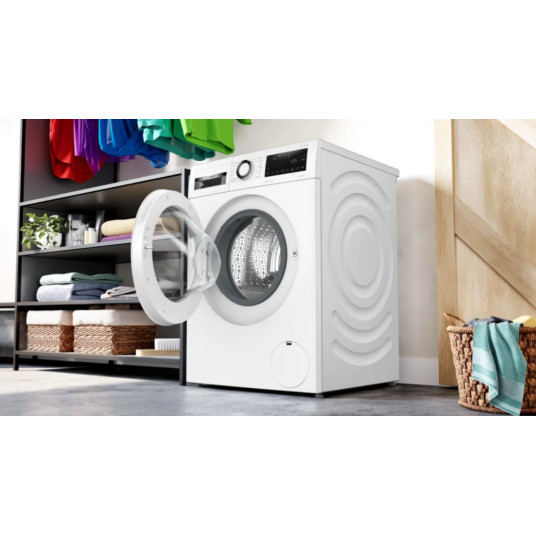 Bosch | Pesukone | WGG242Z2SN | Energiatehokkuusluokka A | Etukäyttö | Pesukapasiteetti 9 kg | 1200 kierrosta minuutissa | Syvyys 63 cm | Leveys 60 cm | Näyttö | LED | Höyrytoiminto | Valkoinen | Valkoinen