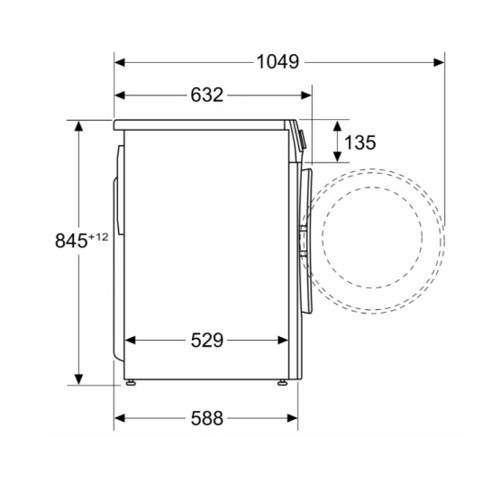 Bosch | Pesukone | WGG242Z2SN | Energiatehokkuusluokka A | Etukäyttö | Pesukapasiteetti 9 kg | 1200 kierrosta minuutissa | Syvyys 63 cm | Leveys 60 cm | Näyttö | LED | Höyrytoiminto | Valkoinen | Valkoinen