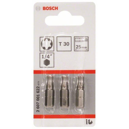 Ruuvimeisselit Bosch Extra Hard T30, 25 mm, 3 kpl