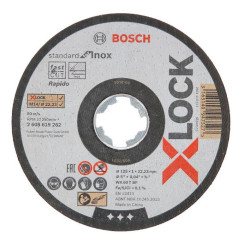 Leikkuupyörä Inox BOSCH X-LOCK 125x1 mm